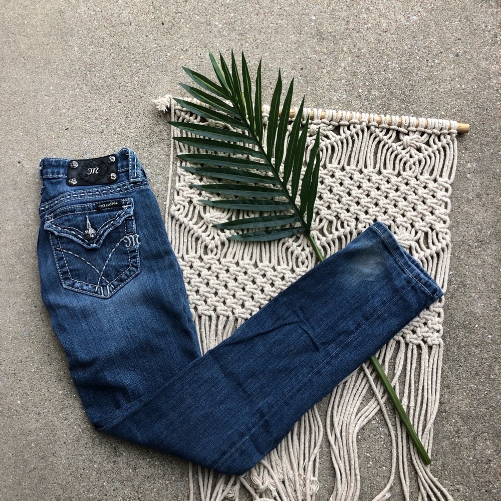 Miss Me Distressed Skinny Jeans Size 26 👖